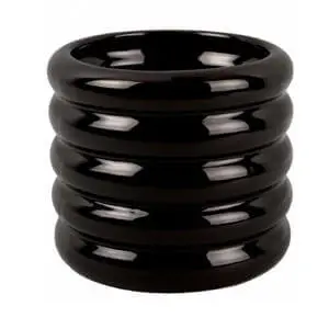 Present Time Plant Pot Bobbly Glazed Large Ceramic